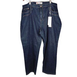NEW COS Jeans Embellished Pockets Dark Wash Women's Plus‎ Size 22 W NWT